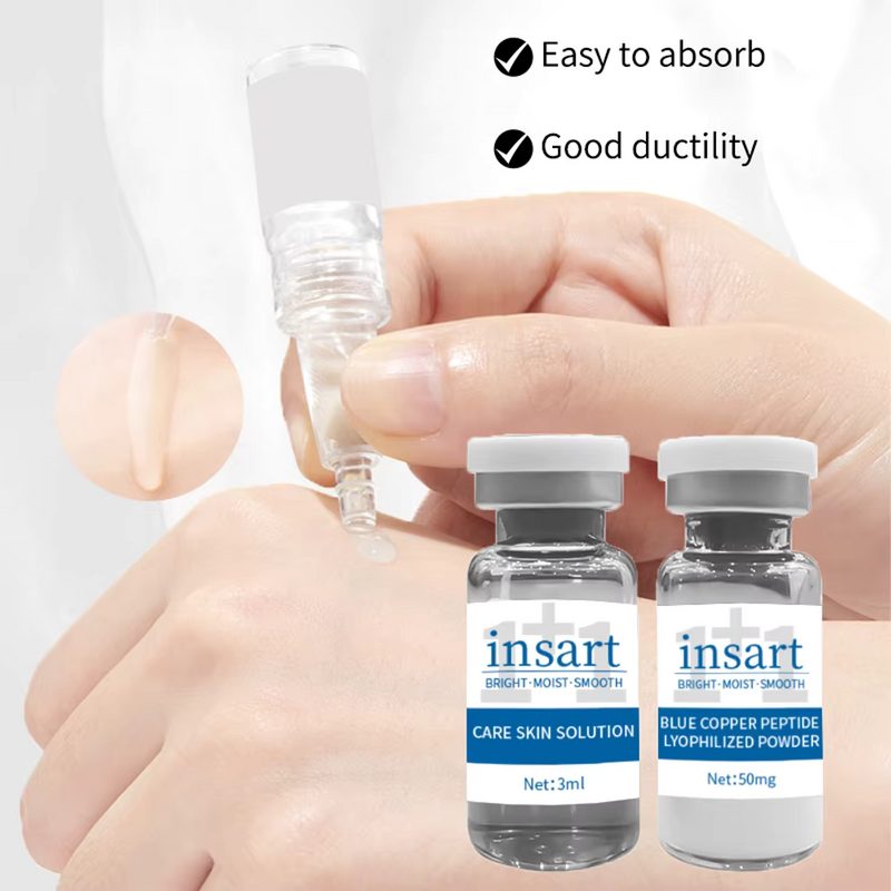 Aplicacion del serum de peptido de cobre